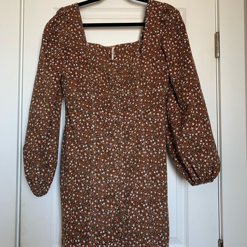 Free People button snap dress